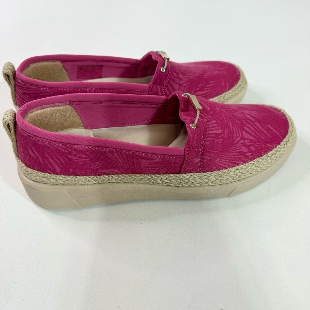 Bzees Pink Slip-On Espadrille Flats